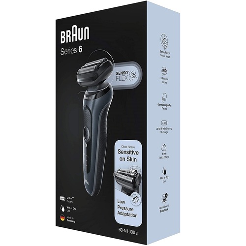 מכונת גילוח נטענת רטוב/יבש Braun בראון 6