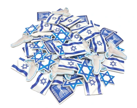 מדבקות סול מודפסות - סמלי עצמאות - 72 יח