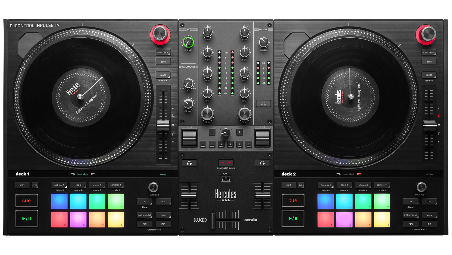 קונטרולר מקצועי  Hercules Dj | INPULSE T7 