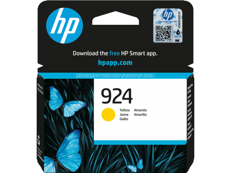 ראש דיו צהוב HP 924 Yellow - מקורי