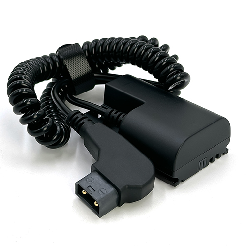 NBK VP-LPE6NH מתאם סוללה עם חיבור D-TAP עם כבל מסולסל למצלמות Canon