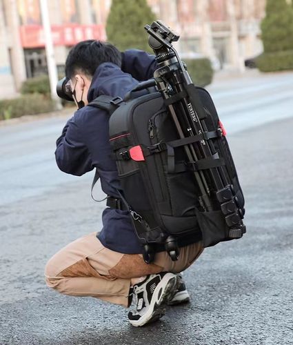 תיק טרולי גדול 4 גלגלים למצלמות DSLR דגם Zhenfhe CAC01