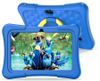 טאבלט אנדרואיד לילדים עם מסך "7, מגן סיליקון מיוחד נגד שברים, 32GB זכרון ומערכת בקרת הורים כולל זוג אוזניות מתנה - כחול