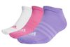 שלישיית גרבי ספורט נמוכות עם ריפוד עקב עד אצבע 31-33 - ורוד/סגול/לבן
