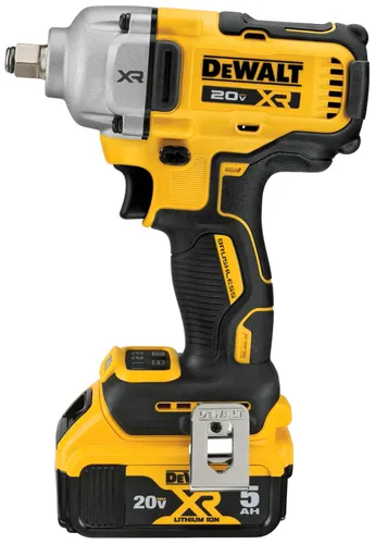 מפתח בוקסות נטען DEWALT DCF891P2 18V XR Mid Torque - ערכה עם שתי סוללות 5 אמפר, מטען ומזוודת נשיאה
