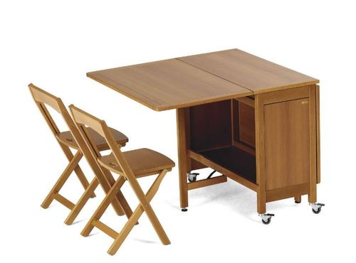 שולחן עם 6 כסאות אינטגרלים  INDACO Table + SET 
