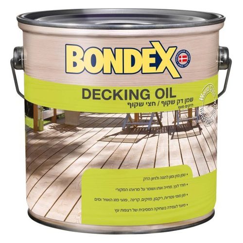 גלון שמן דק בונדקס שקוף איכותי  5 ליטר - bondex 