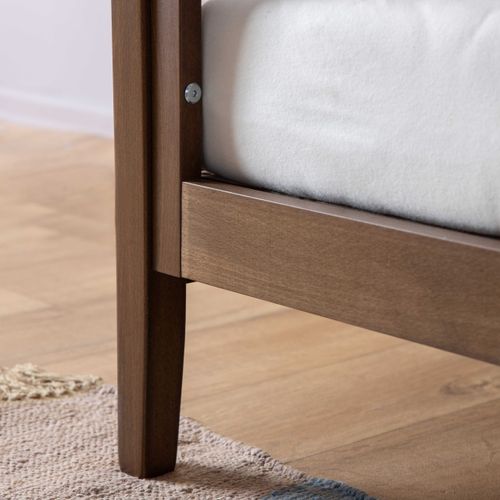 מיטת תינוק הופכת למיטת מעבר ולמיטת ספה דגם להלה - אגוז