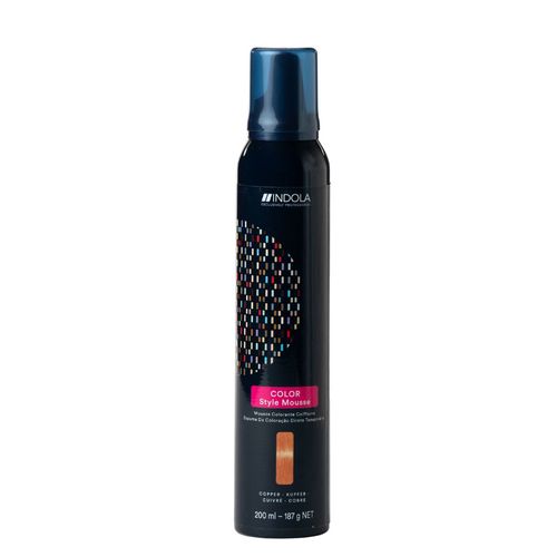 מוס צבע זמני לשיער COLOR STYLE MOUSSE במגוון צבעים אינדולה 200 מ