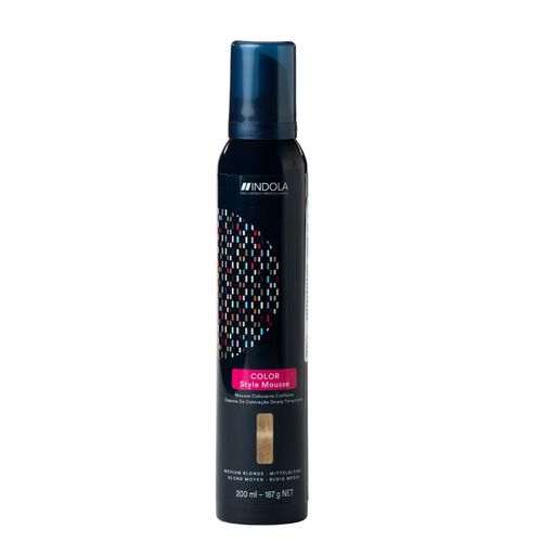 מוס צבע זמני לשיער COLOR STYLE MOUSSE במגוון צבעים אינדולה 200 מ
