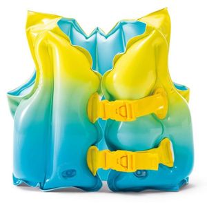 ווסט ציפה לילדים עם רצועות סגירה ו 3 תאי אוויר נפרדים לגיל 3-5 צבע לגונה