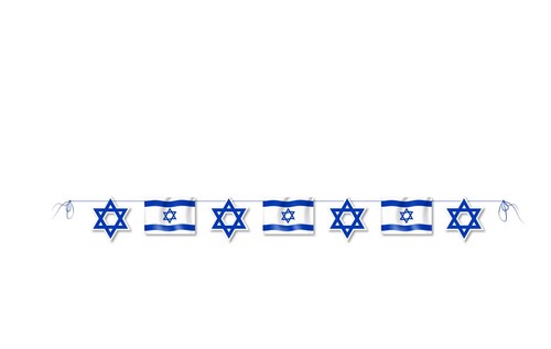 שרשרת מגן דוד ודגלי ישראל 