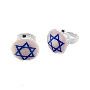 טבעת דגל ישראל עם אורות