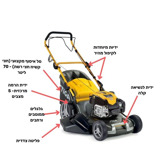 מכסחת דשא נסיעה עצמית בנזין 