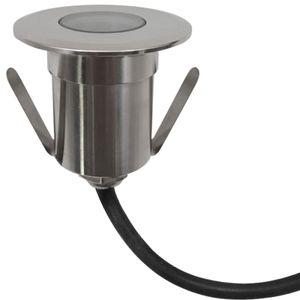 שקוע רצפתי לד "כפתור" 12VDC 3000K IP67 2W יורולוקס 
