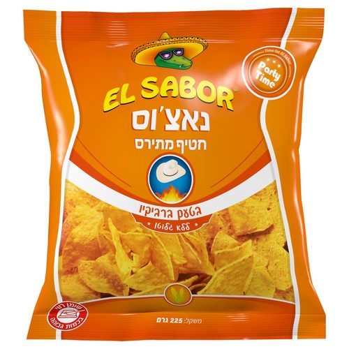 נאצ’וס תירס בטעם ברביקיו - ללא גלוטן