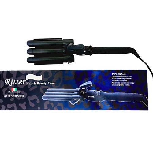 מסלסל שיער טורמלין משולש טריפל מקצועי Ritter XSZ-L.3 ריטר