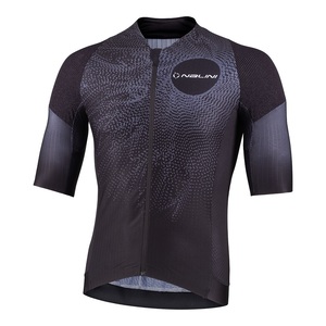 חולצה לרכיבת אופניים לגברים DYNEEMA JERSEY שחור אלסטית טכנית אוירודינמית ומתקדמת ביותר 
