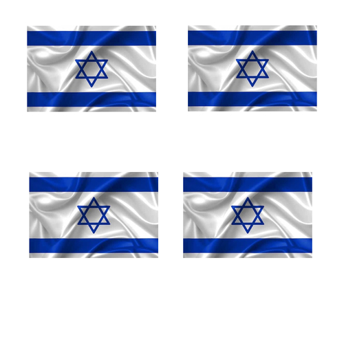 4 דגל ישראל ללא כיתוב מידות 110-80 ס”מ 