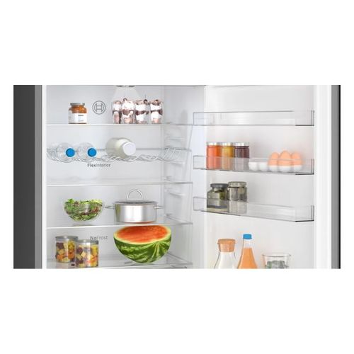 מקרר מקפיא תחתון 440 ליטר Bosch KGN49VXCT נירוסטה מושחרת