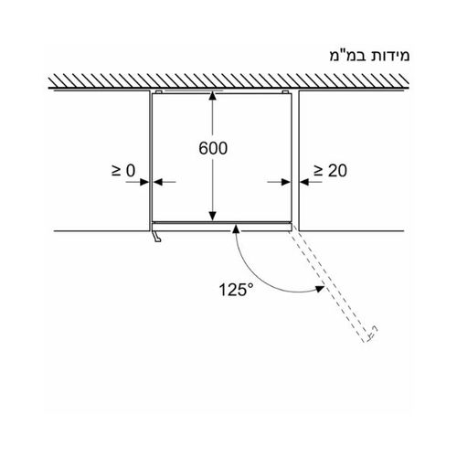 מקרר מקפיא תחתון 440 ליטר Bosch KGN49VXCT נירוסטה שחור מוברש | פולין
