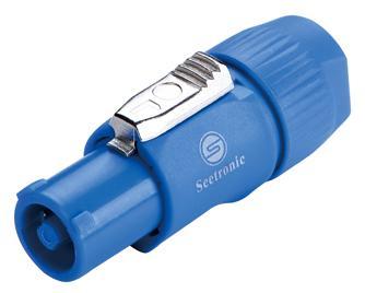 מחבר  חשמל  פאוורקון  כחול לכבל Seetronic SAC3FCA