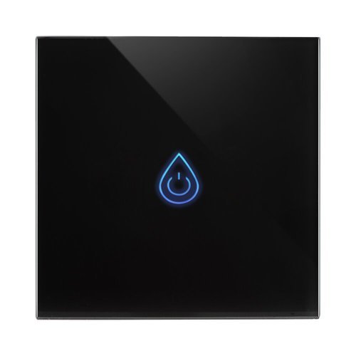  מתג טאץ' דוד חכם זכוכית שחורה WIFI 60mm 