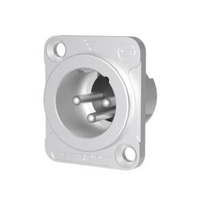מחבר XLR זכר שסי 3 פין כסוף MJ3F2C Seetronic