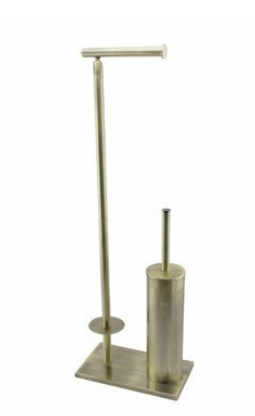 מעמד נייר + מברשת ברודווי ברונזה עשוי BRASS מק