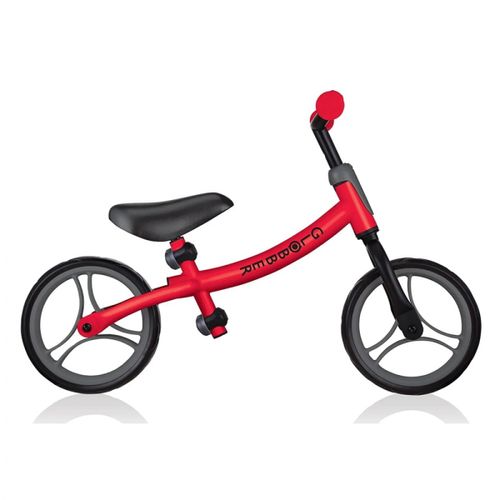 אופני איזון Go Bike 2024 עם שלדה מתהפכת, מצבי גובה במושב ובכידון - אדום