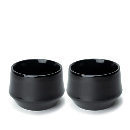 זוג כוסות קרוב דופן כפולה פורצלן קפוצ'ינו Kruve Imagine Porcelain