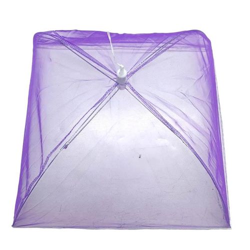 כיסוי מזון מרשת ניילון מתקפל - 41X41 - סגול