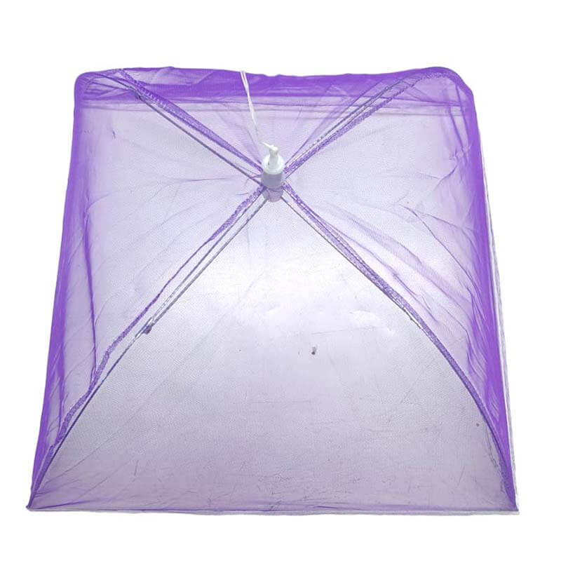 כיסוי מזון מרשת ניילון מתקפל - 41X41 - סגול