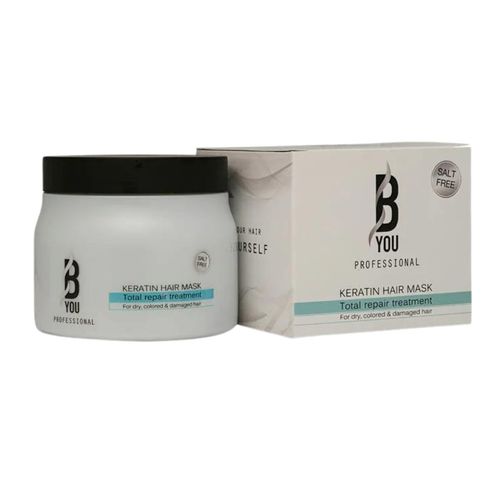תיק מהודר לשיער מבית B YOU PROFESSIONAL בי יו שמפו+ מסכה+ סרום+ אמפולת קרטין טהור+ מברשת מתירת קשרים
