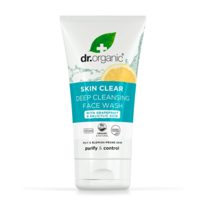 תרחיץ פנים לנקבוביות דר. אורגניק 125 מ"ל - Dr. Organic Skin Clear Deep Cleansing Face Wash