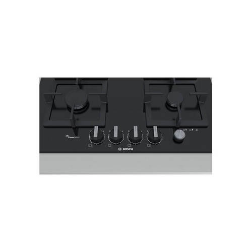 כיריים גז 4 להבות דגם PPH6A6M25Y BOSCH בצבע זכוכית שחורה