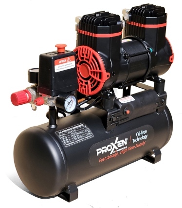 קומפרסור שקט 8 ליטר חד פאזי 900w 2 ראשים דגם 22-2-900F8 פרוקסן Proxen 
