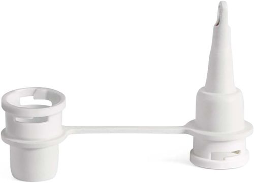 משאבת ניפוח מיני חשמלית ניידת לבריכות, מתנפחים ומזרנים עם חיבור לשקע USB - לבן