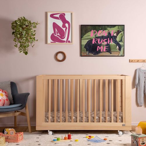 מיטת תינוק משולבת עריסה ומיטת מעבר 8 ב 1 דגם ספיריט - טבעי