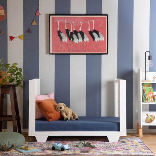 מיטת תינוק משולבת עריסה ומיטת מעבר 8 ב 1 דגם ספיריט - לבן