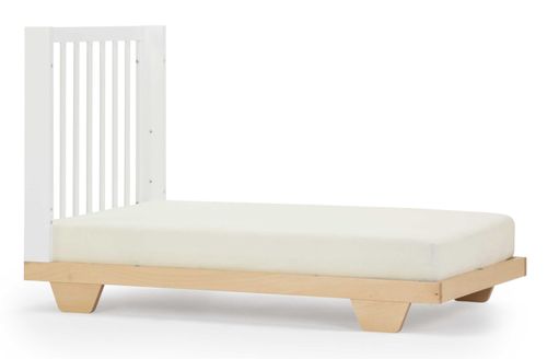 מיטת תינוק משולבת עריסה ומיטת מעבר 8 ב 1 דגם ספיריט - לבן וטבעי