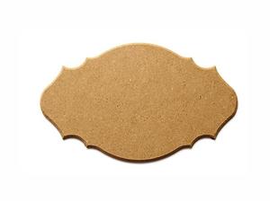 שלט משונן MDF מידה 18/30 ס"מ עובי 8 מ"מ עם פזה ^
