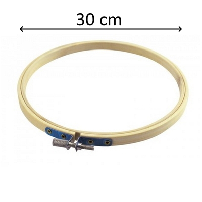 חישוק רקמה מעץ קוטר 30 ס