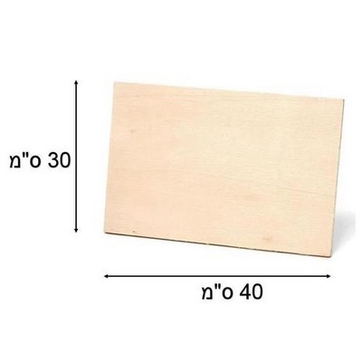 חיתוך עץ צפצפה מלבני מידה 30/40 ס