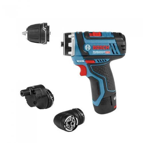 מברגה מודולרית נטענת + 2 סוללות BOSCH GSR 12V-EC FC2 2Ah