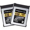 זוג כרטיסי זיכרון ProGrade 512GB CFexpress 4.0 Type B Gold
