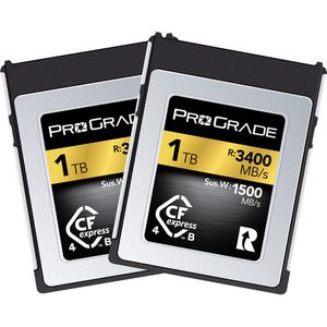 זוג כרטיסי זיכרון ProGrade 1TB CFexpress 4.0 Gold Type B