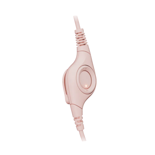 אוזניות עם מיקרופון וחיבור USB Logitech H390 – צבע ורוד