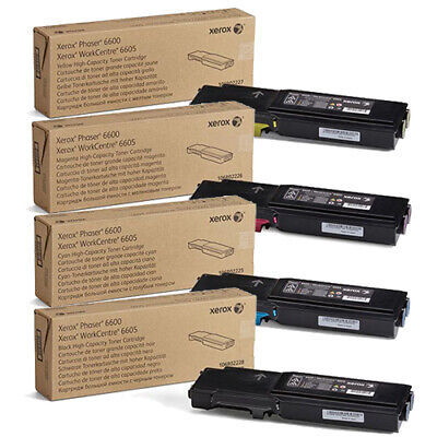 סט טונרים מקוריים Xerox 6600