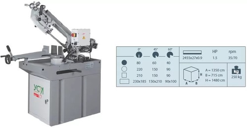 משור סרט YCM270 חצי אוטומטי KARNAF